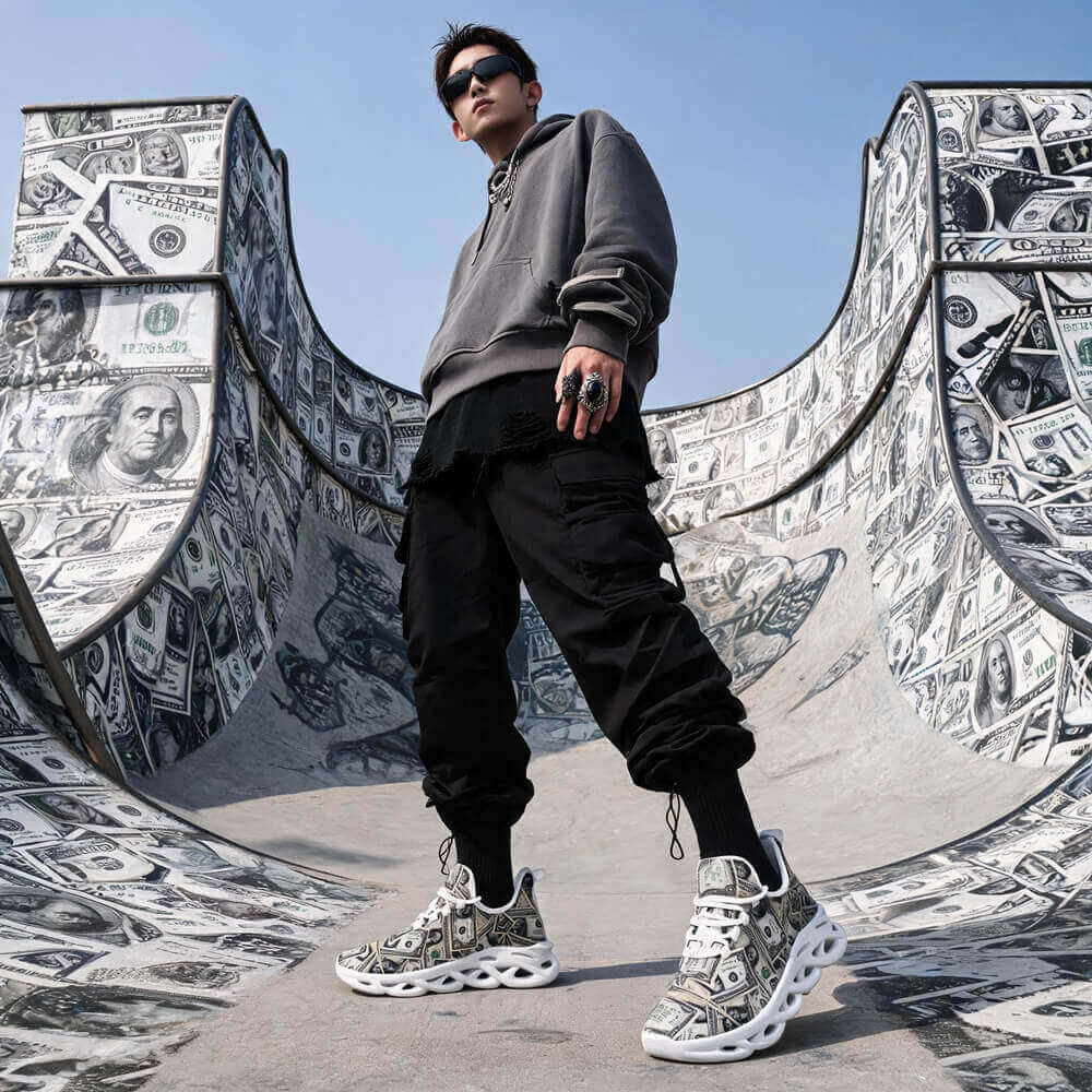 Vault Drop Benjamin All-Over Cash Custom Sneaks Manifesting Capital Hustle