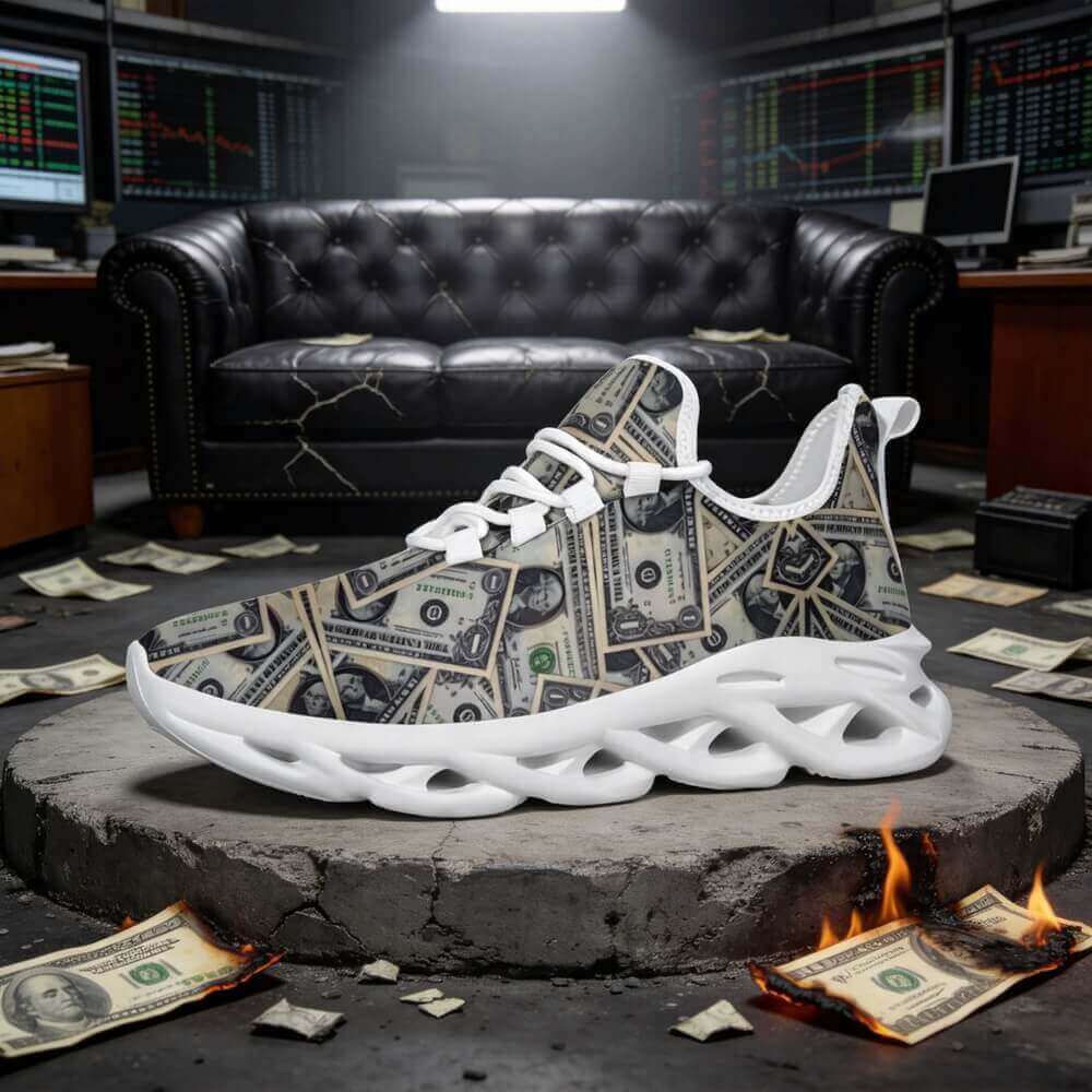 Vault Drop Benjamin All-Over Cash Custom Sneaks Manifesting Capital Hustle