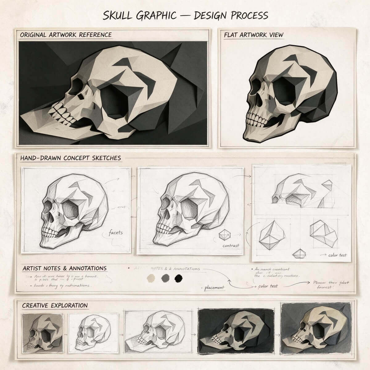 Unease Built the Fractured Skull Mask