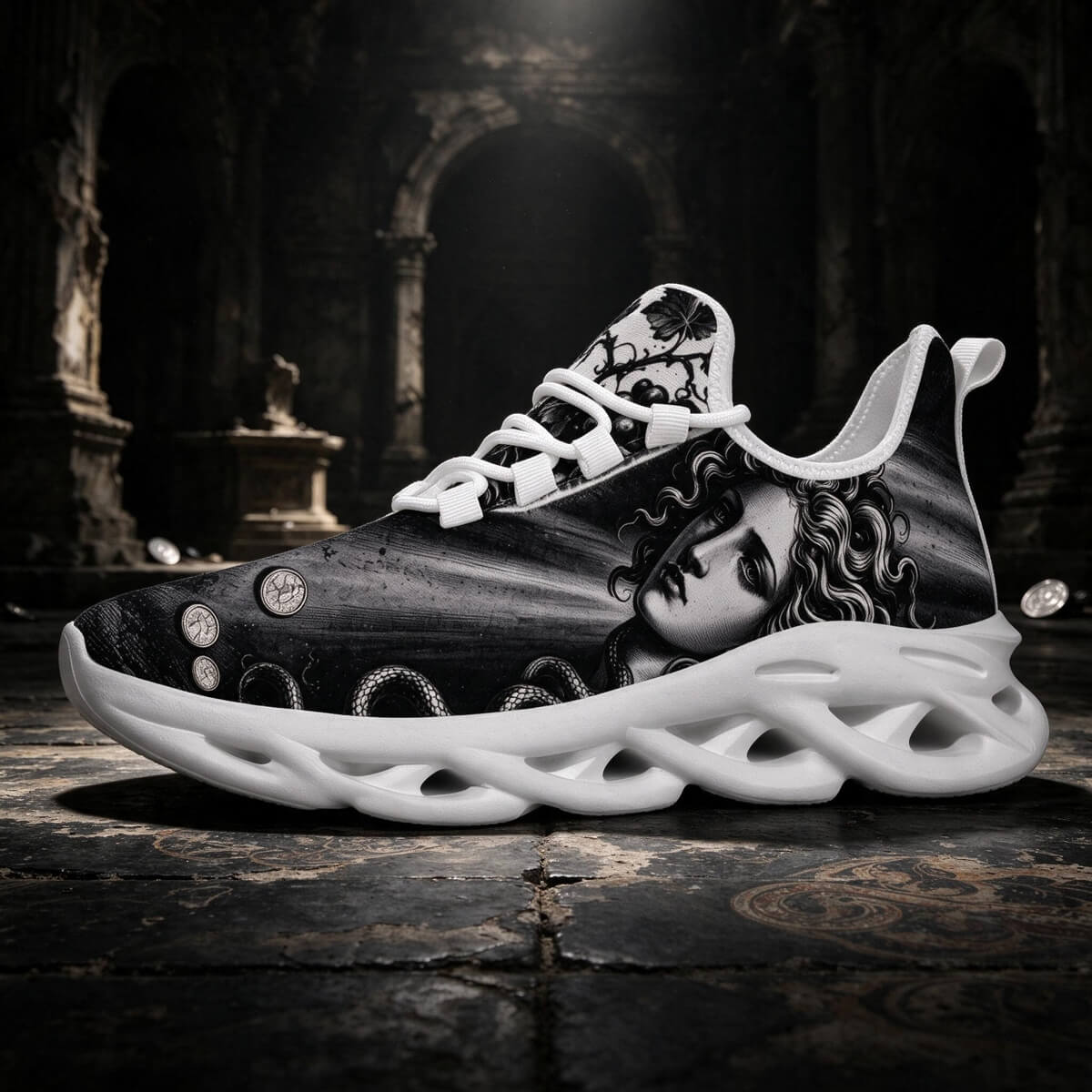 Medusa in Caravaggio's Silvered Shadow