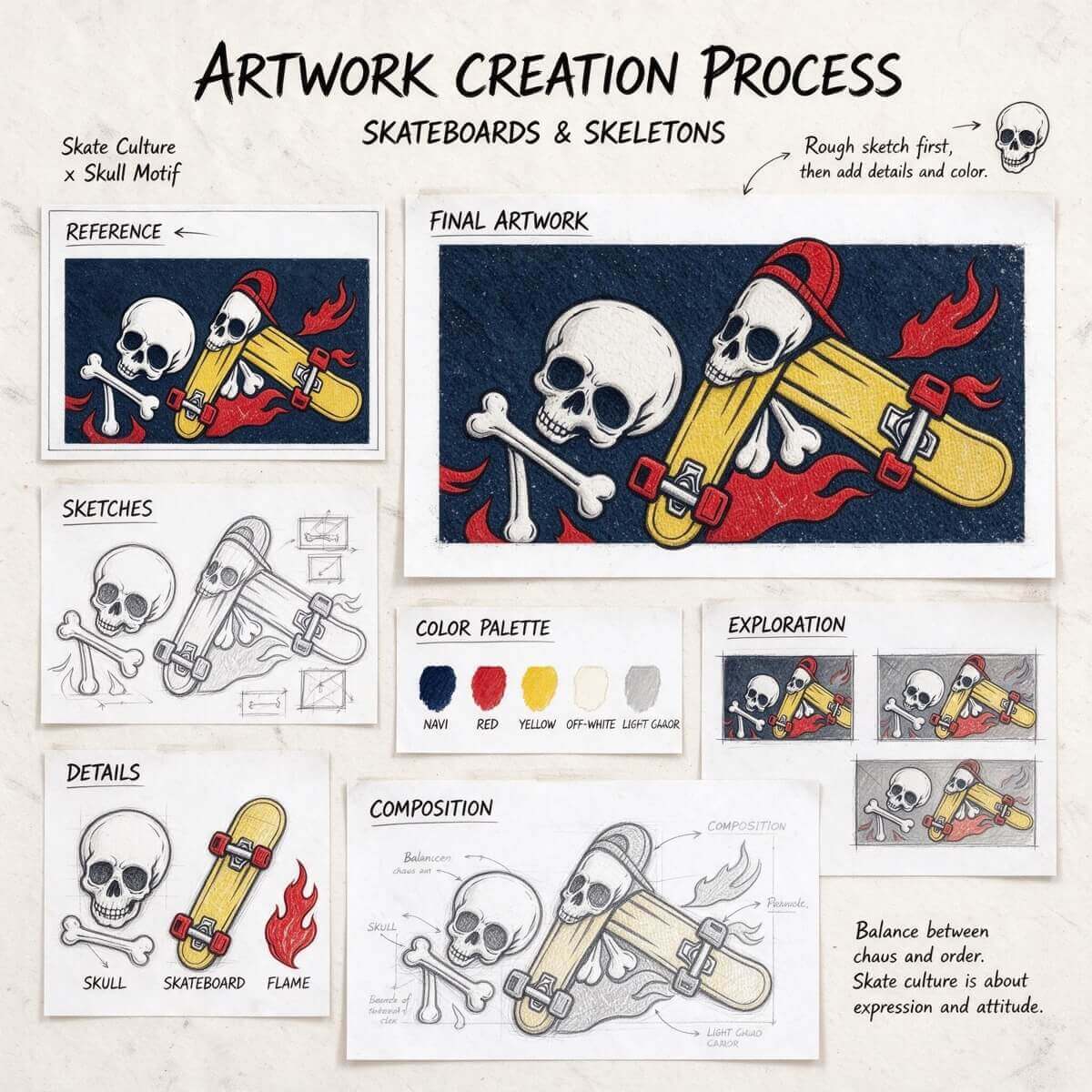 Midnight Bones, Yellow Decks, Red Wheels
