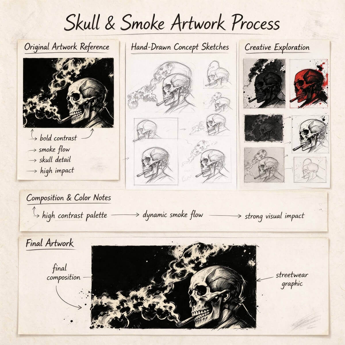 Monochrome Resolve Beneath the Reaper's Smoke