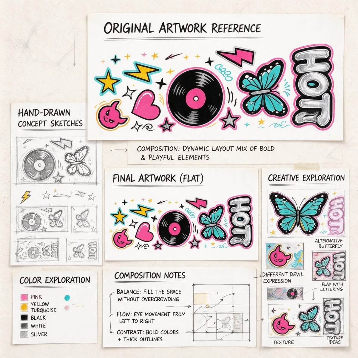 Pink Vinyl Pulse: Hearts in Turquoise Flight