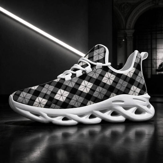 Quiet Authority, Woven in Monochrome Argyle