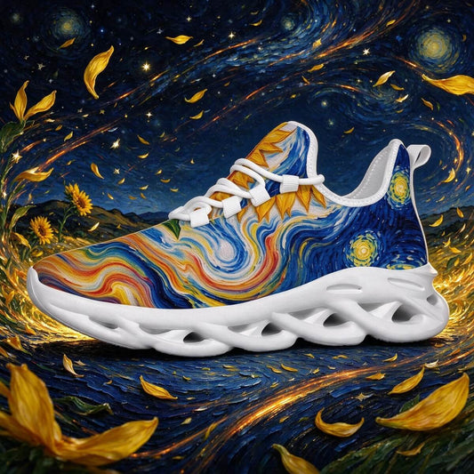 Sunflower Gold in the Starry Night