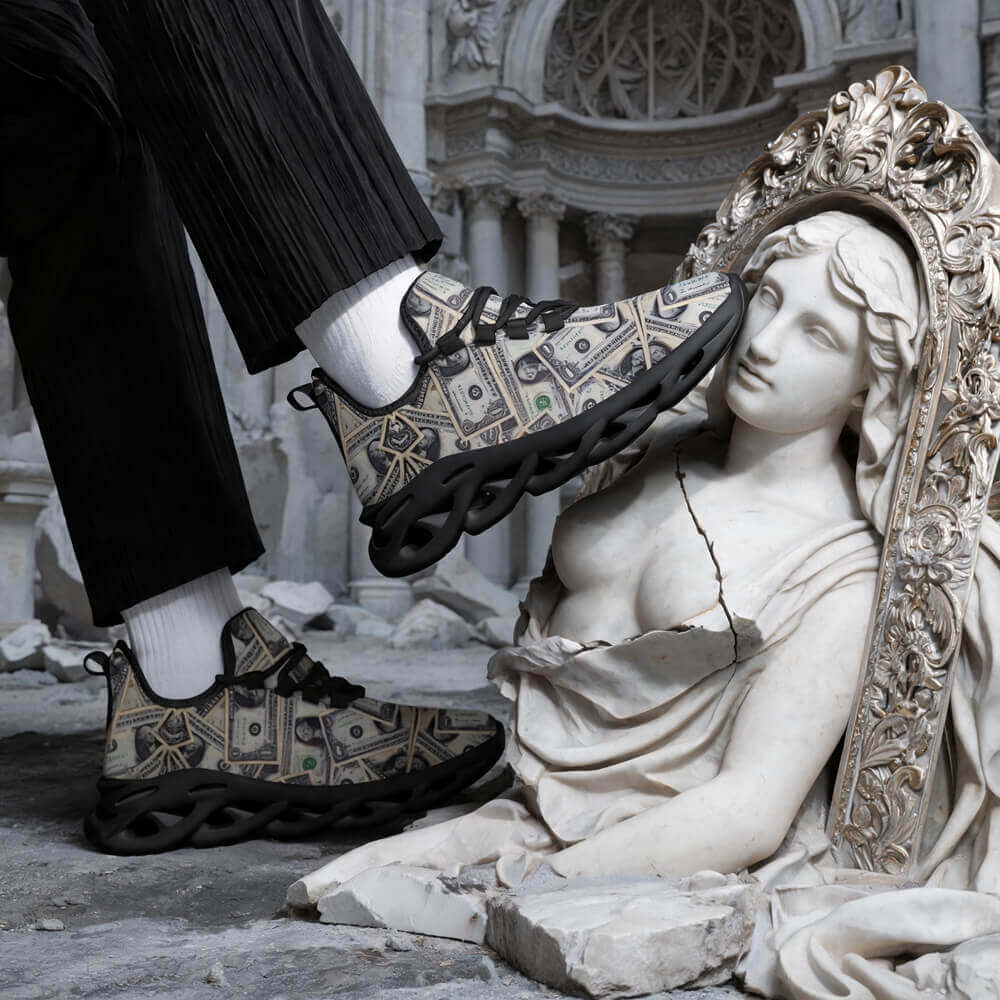 Vault Drop Benjamin All-Over Cash Custom Sneaks Manifesting Capital Hustle