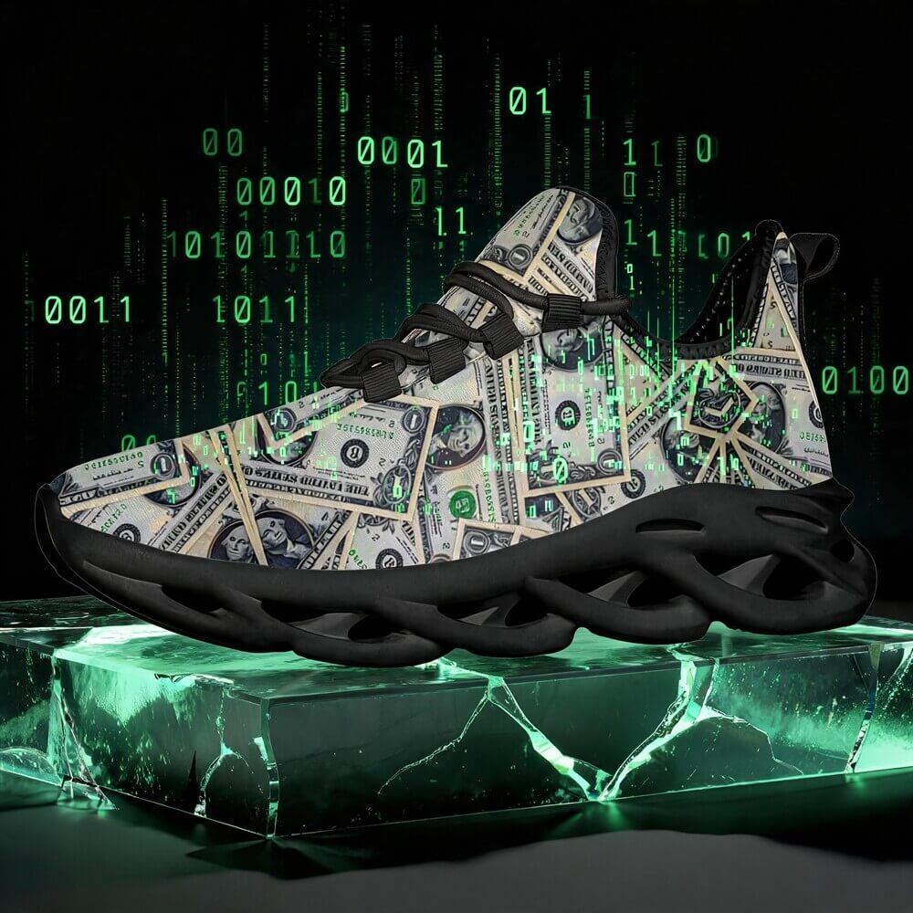 Vault Drop Benjamin All-Over Cash Custom Sneaks Manifesting Capital Hustle