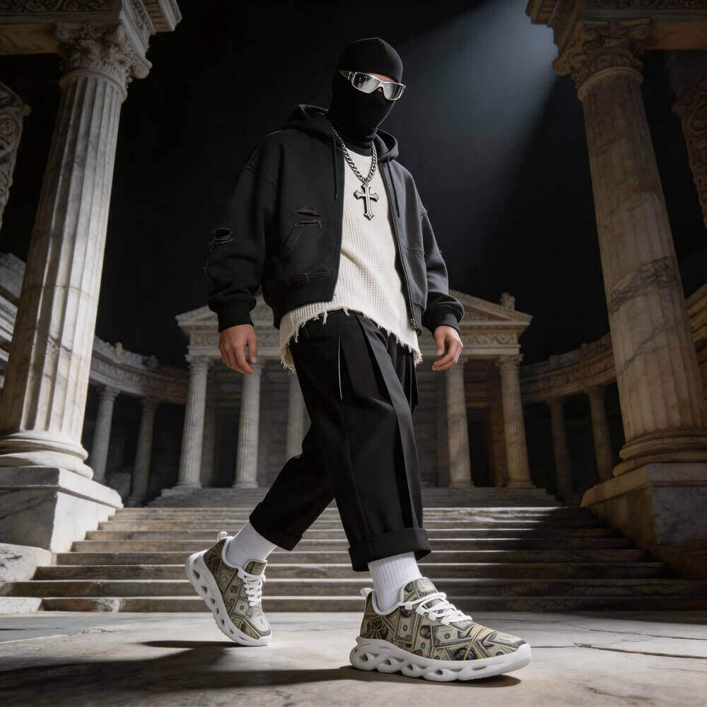 Vault Drop Benjamin All-Over Cash Custom Sneaks Manifesting Capital Hustle
