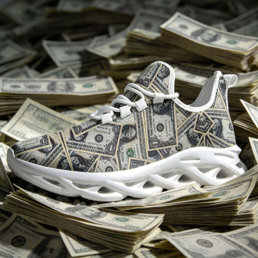 Vault Drop Benjamin All-Over Cash Custom Sneaks Manifesting Capital Hustle