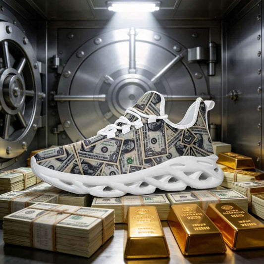 Vault Drop Benjamin All-Over Cash Custom Sneaks Manifesting Capital Hustle