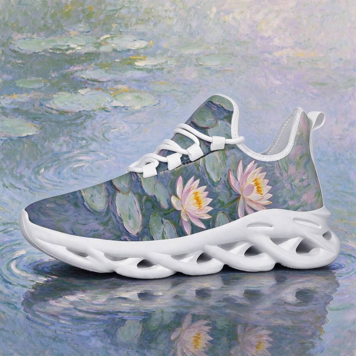 Blue-Gray Water Lilies in a Monet Reverie