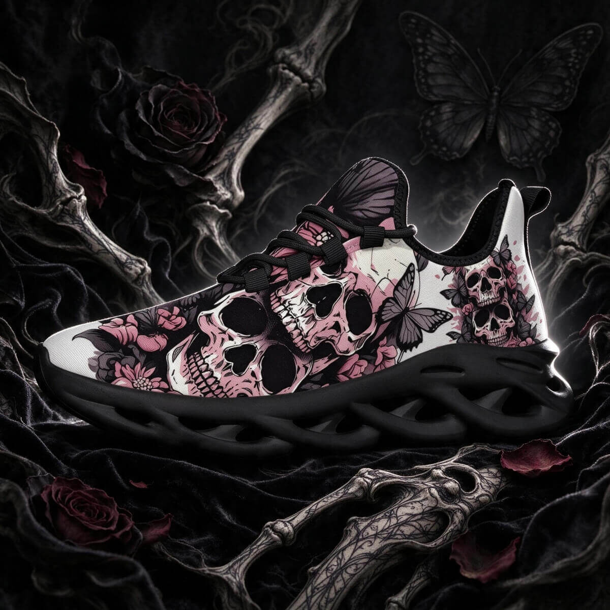 Dust-Pink Requiem: Butterflies, Roses and Bone