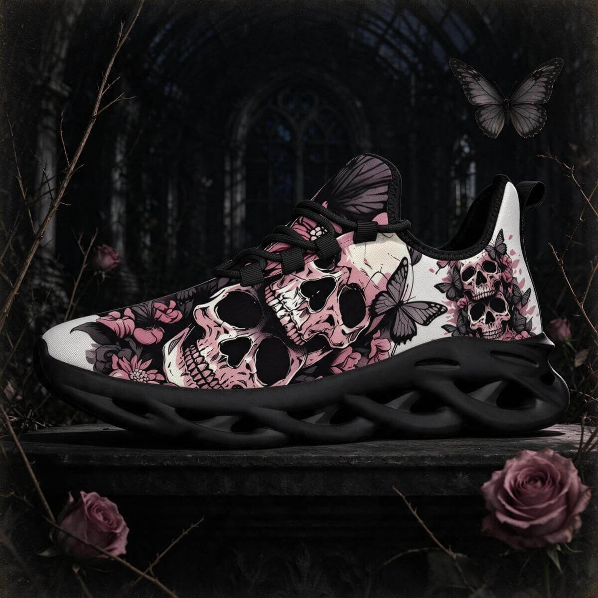 Dust-Pink Requiem: Butterflies, Roses and Bone