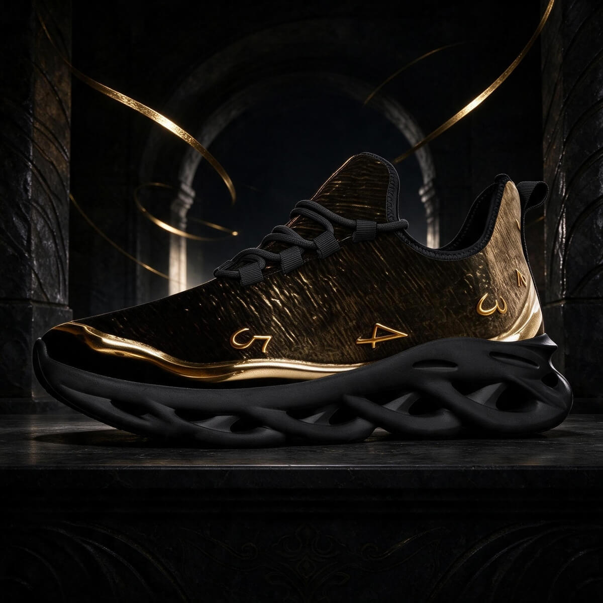 Gold Signs in a Shifting Dark