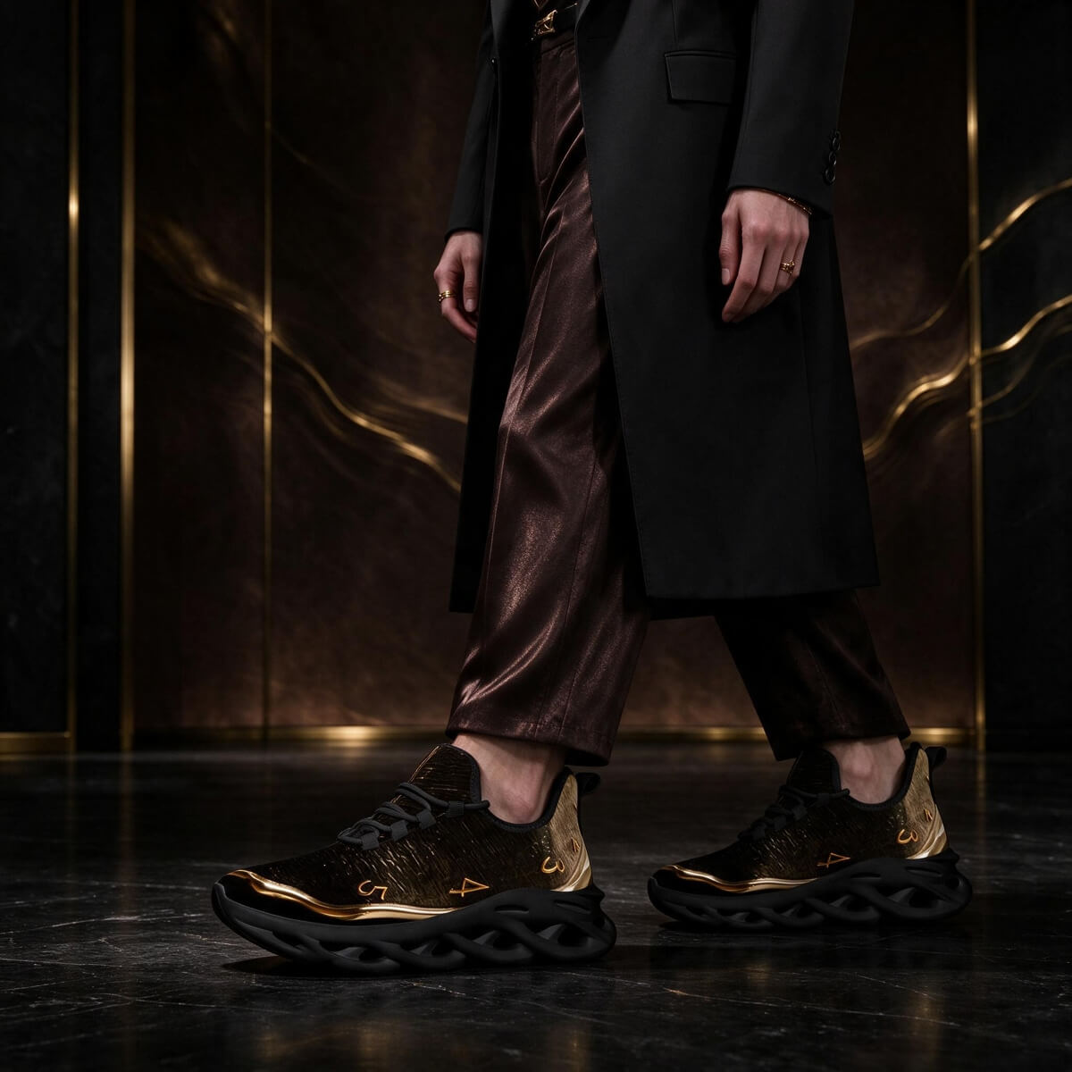 Gold Signs in a Shifting Dark