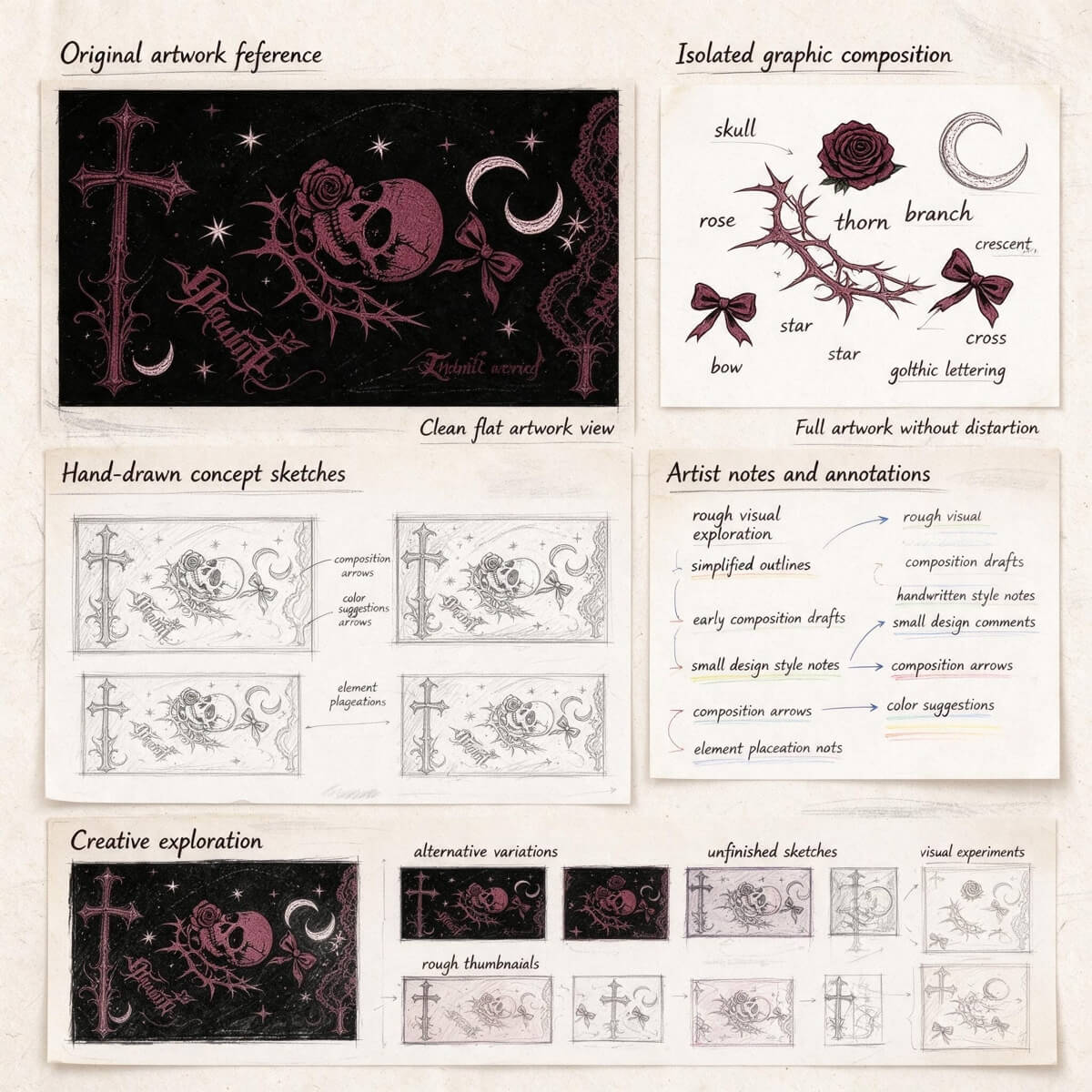 Gothic Afterlife Beneath the Thorn Moon