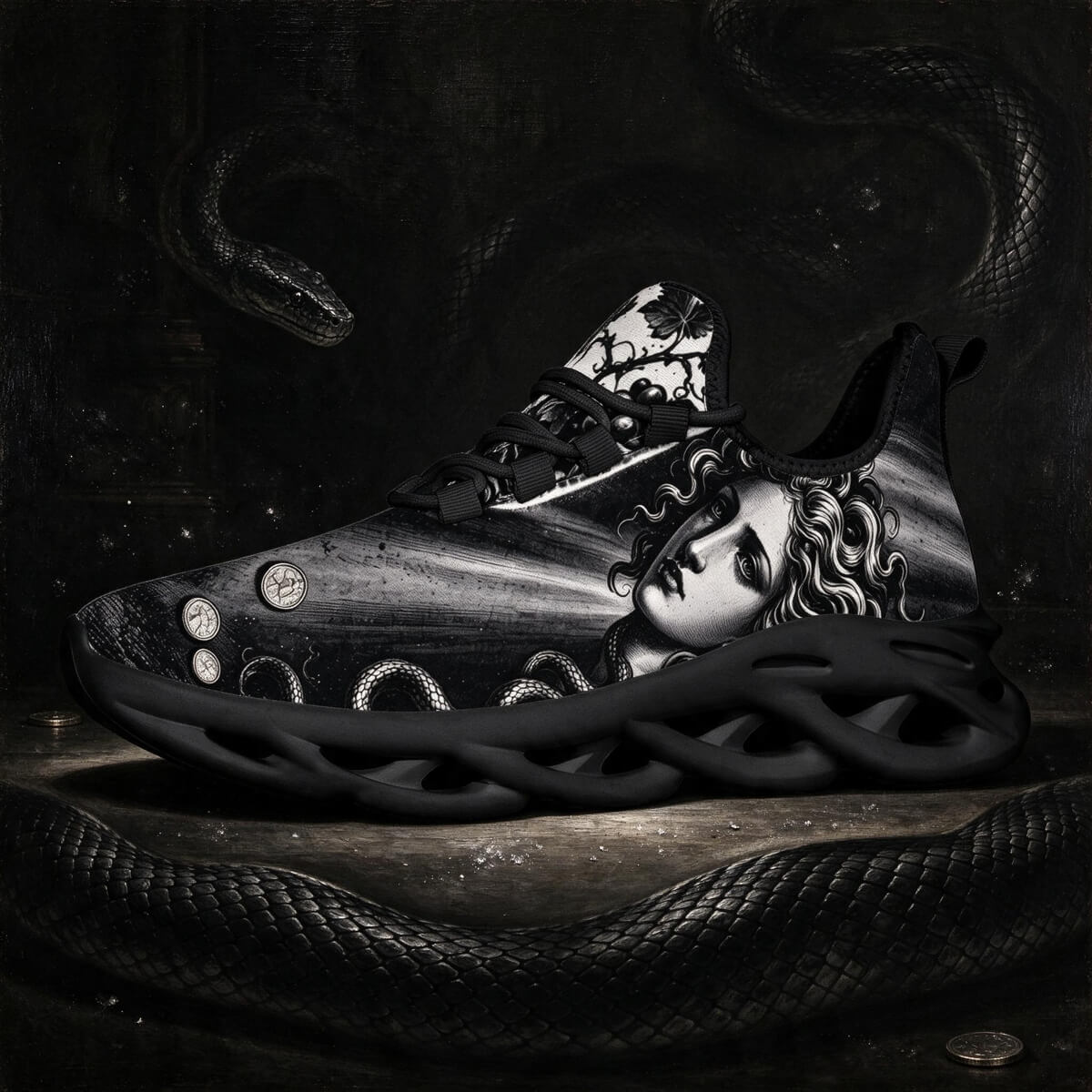 Medusa in Caravaggio's Silvered Shadow