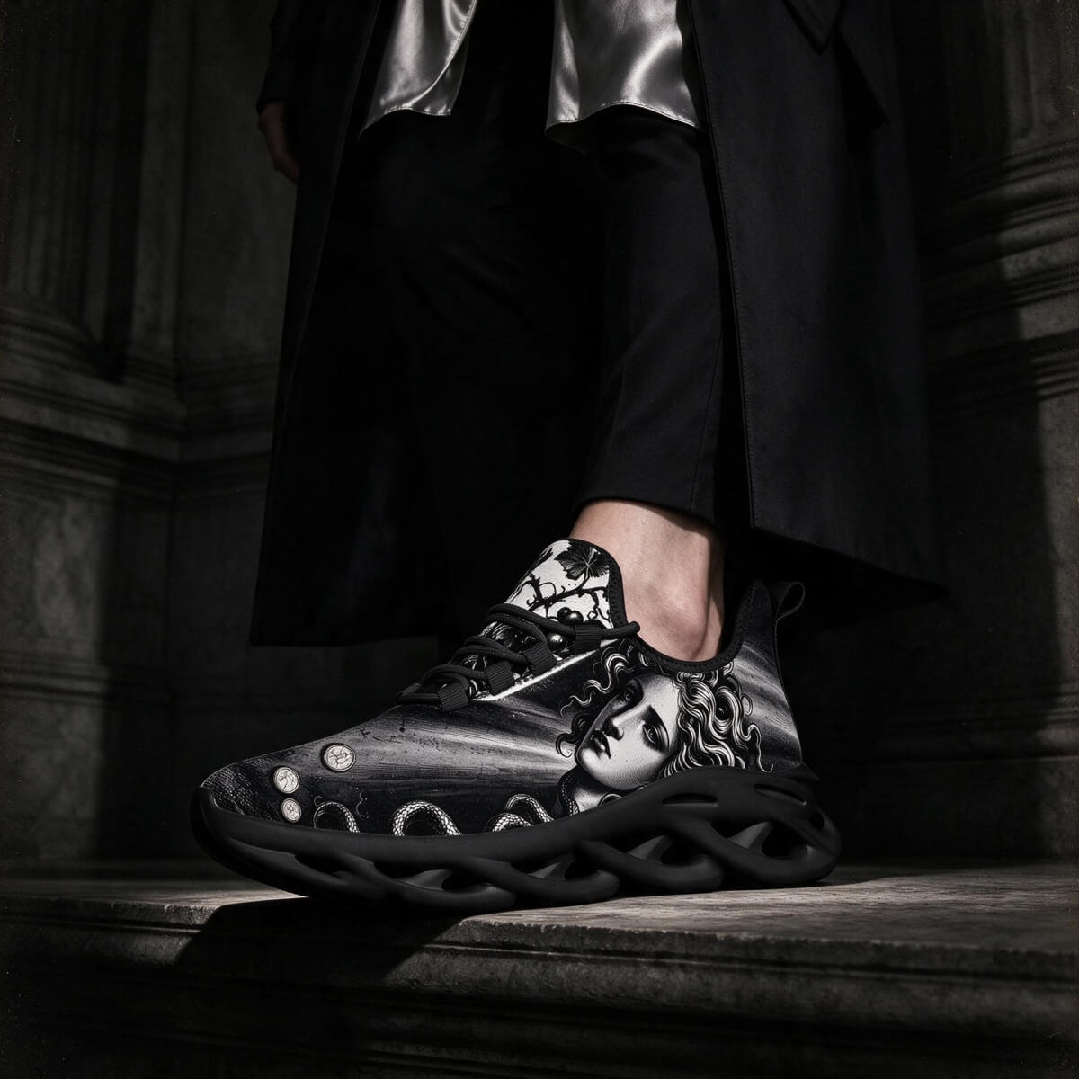 Medusa in Caravaggio's Silvered Shadow