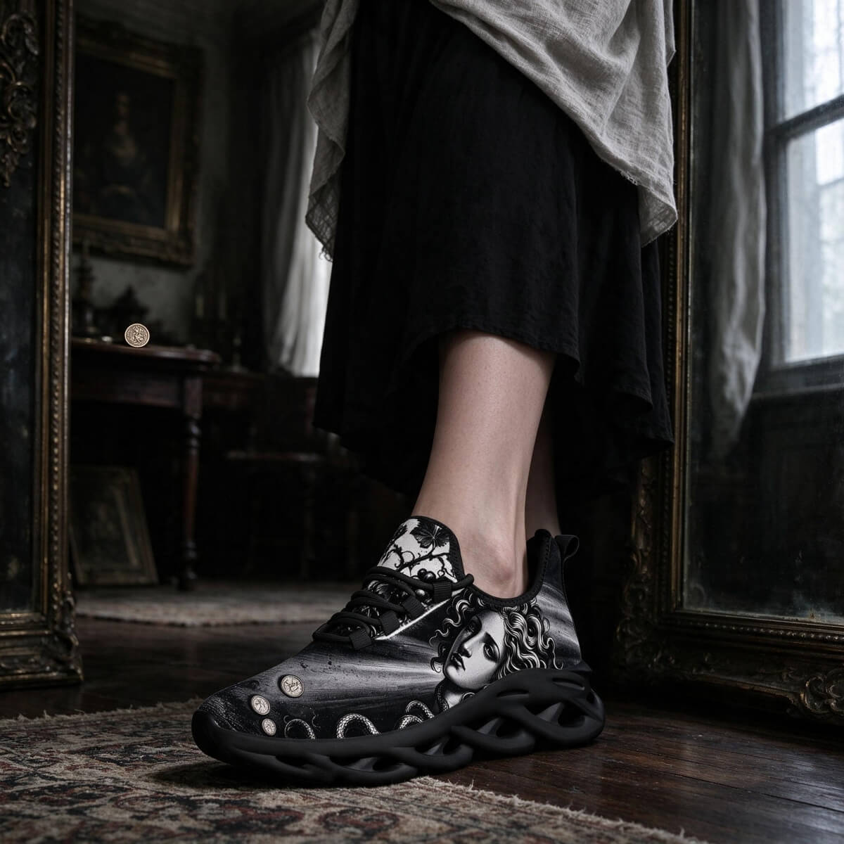 Medusa in Caravaggio's Silvered Shadow