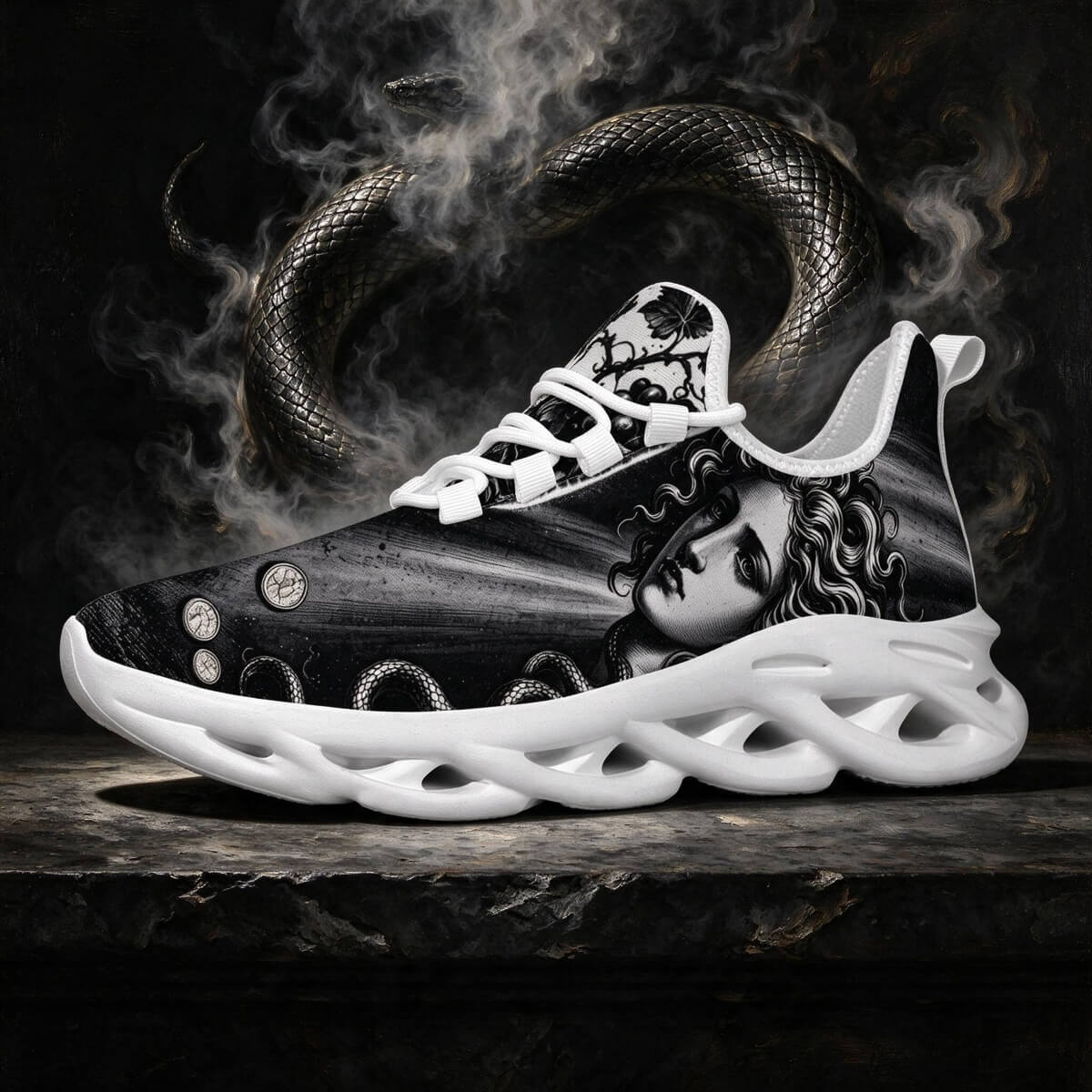 Medusa in Caravaggio's Silvered Shadow