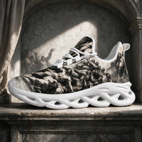 Michelangelo's Creation in Aged Monochrome