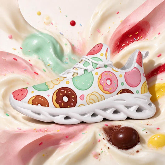 Mint Circles Meet Chocolate Donut Joy