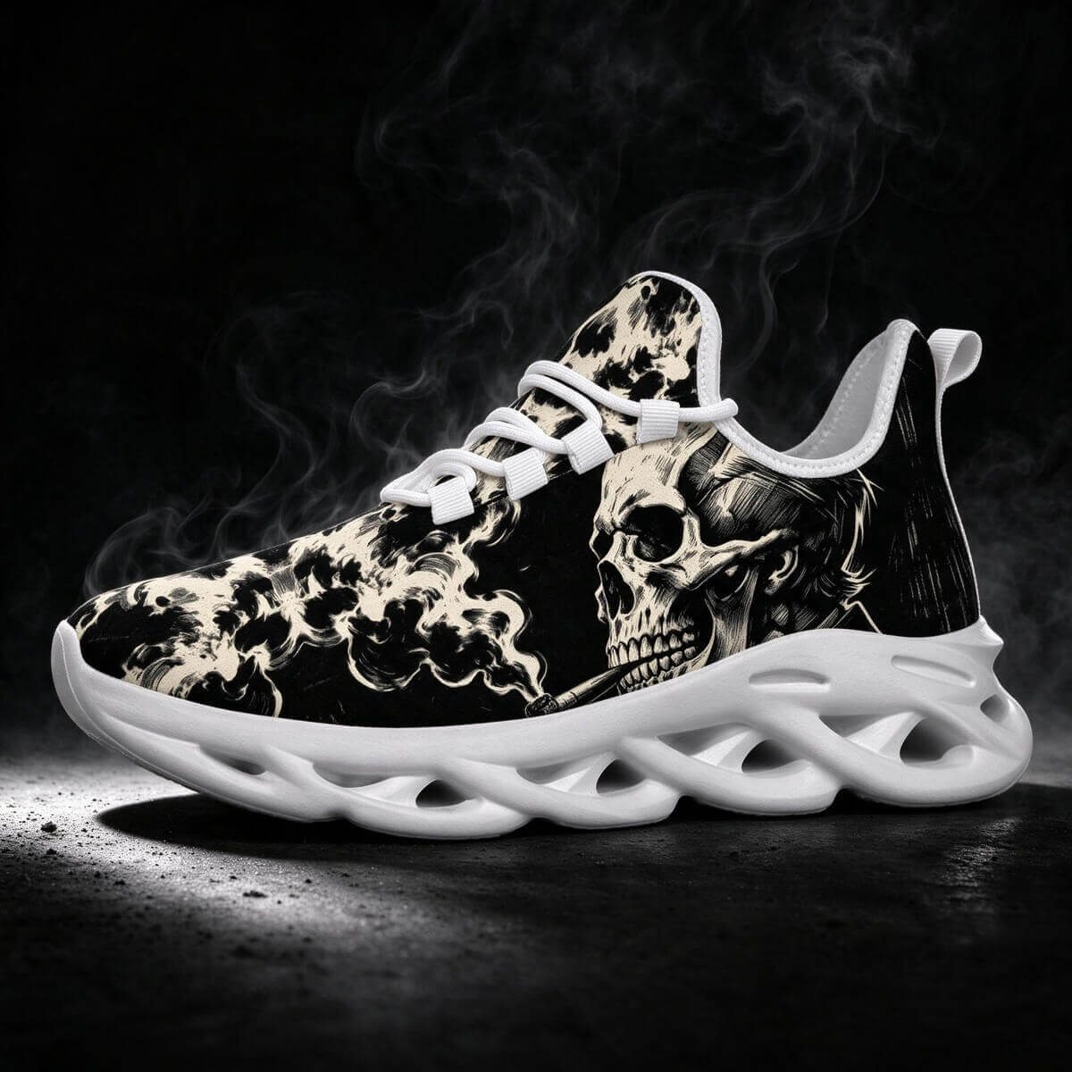 Monochrome Resolve Beneath the Reaper's Smoke