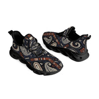 Paisley Rewired in Navy and Rust