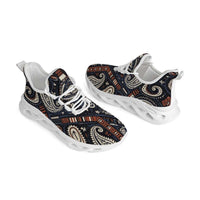 Paisley Rewired in Navy and Rust