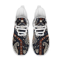 Paisley Rewired in Navy and Rust