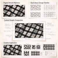 Quiet Authority, Woven in Monochrome Argyle
