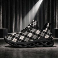 Quiet Authority, Woven in Monochrome Argyle
