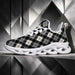 Quiet Authority, Woven in Monochrome Argyle