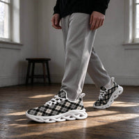 Quiet Authority, Woven in Monochrome Argyle