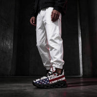 Red Stripes, Rebel Stars in Splattered Blue
