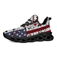 Red Stripes, Rebel Stars in Splattered Blue