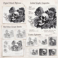 Skull Among Roses, Where Beauty Refuses to Fade