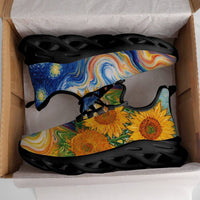 Sunflower Gold in the Starry Night