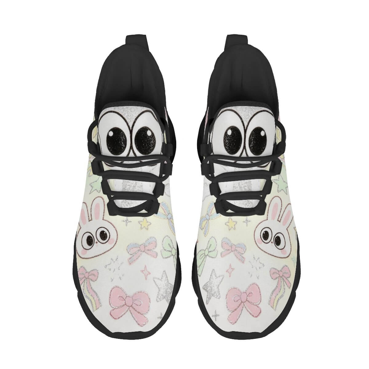 Wide-Eyed Bunny in a Pastel Daydream