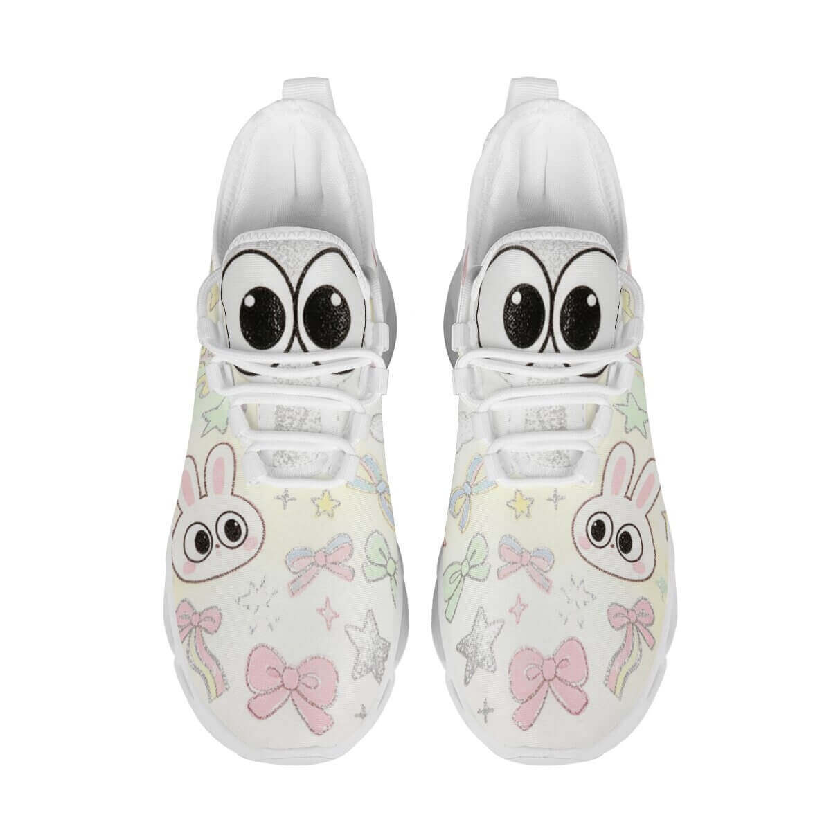 Wide-Eyed Bunny in a Pastel Daydream